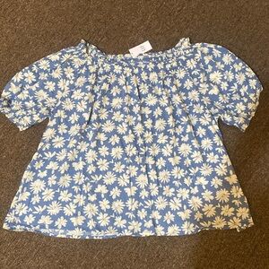 Gap blue floral top